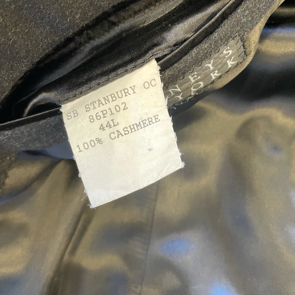 BARNEYS NEW YORK Substantial Weight Pure Cashmere Stanbury Overcoat Size 44 L - Picture 10 of 10